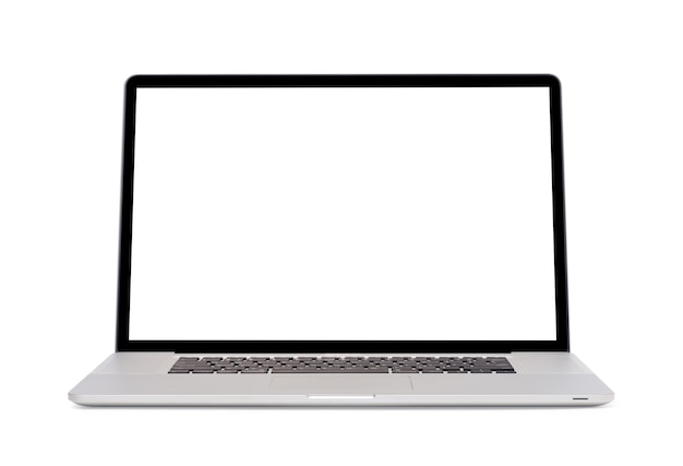 Laptop moderno isolado no fundo branco