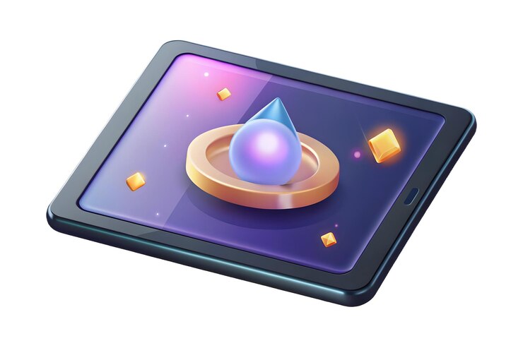Foto laptop plano moderno con símbolos holográficos bhai dooj diseño elegante fondo limpio y negocios