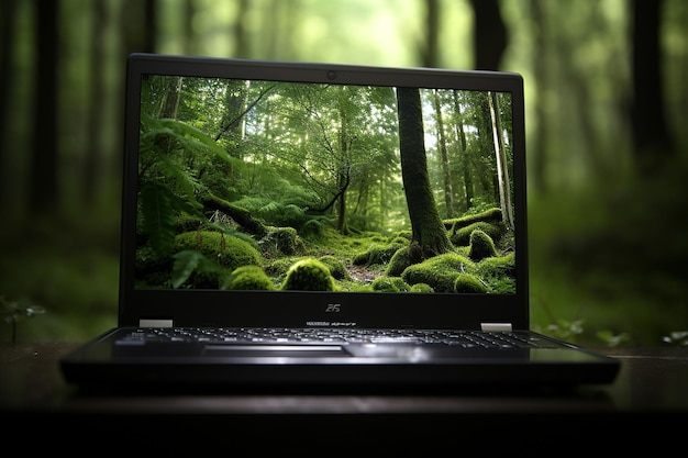 Laptop realista isolado