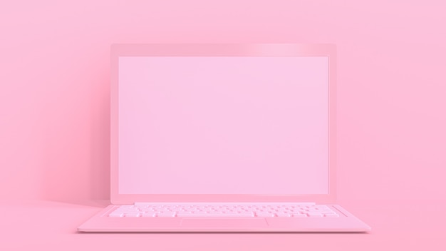 Foto laptop rosa