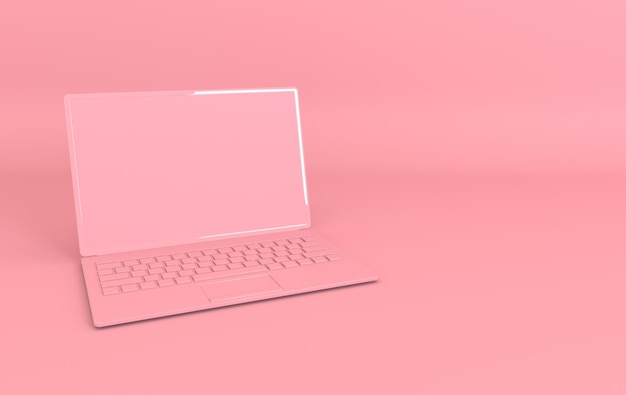 Foto laptop rosa