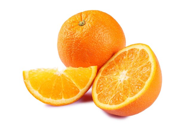 Foto laranja com traçado de recorte em branco