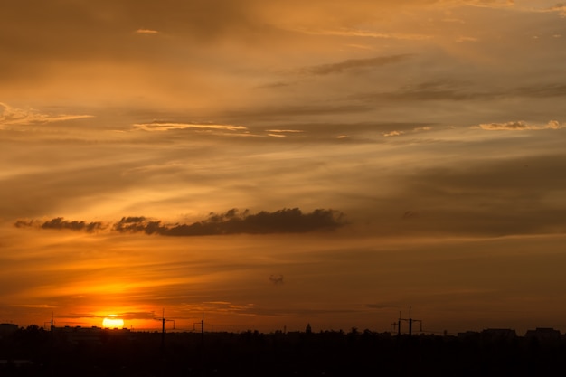 Laranja do por do sol