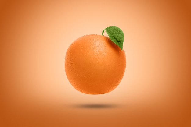 Foto laranja em uma laranja. artístico.