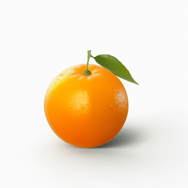 laranja isolada em fundo branco generativa AI