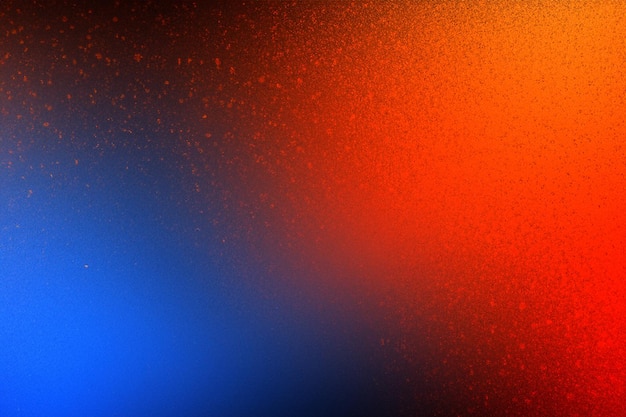 Laranja vibrante azul vermelho preto gradiente granulado fundo abstrato cores brilhantes ruído escuro