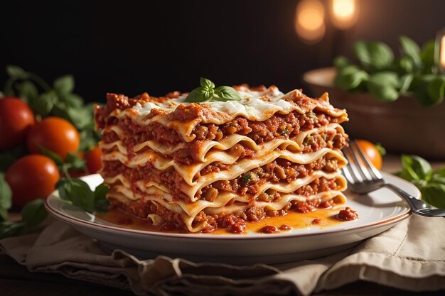 Lasagna clásica con salsa bolognese