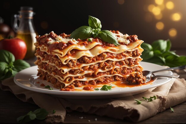 Lasagna clásica con salsa bolognese