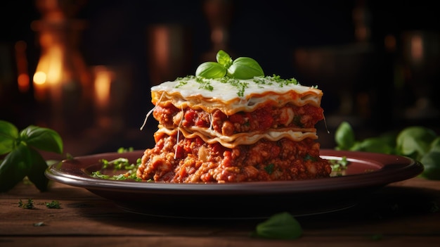 La lasagna es un tipo de pasta.