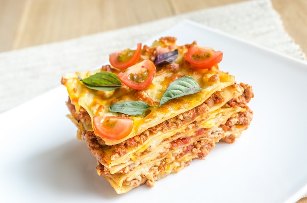 Lasagne mit Kirschtomaten