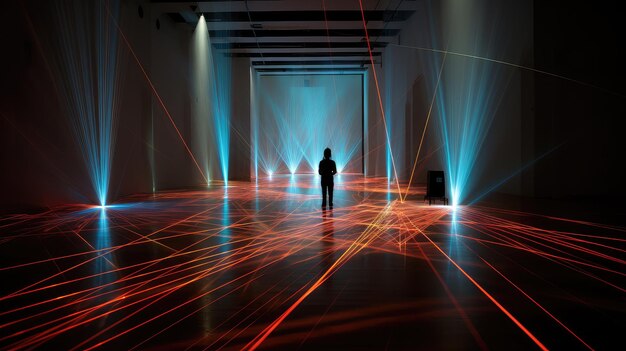 Laser de luz de visualización