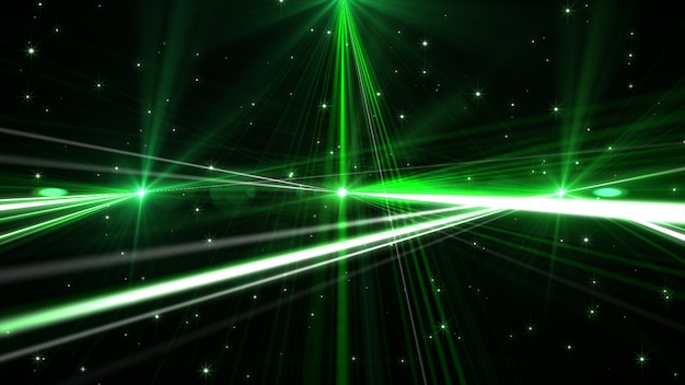 Laser verde brilhante