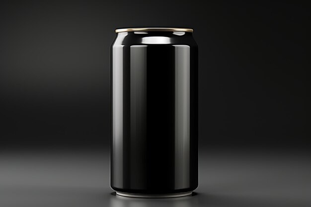 lata de bebida es un recipiente de metal diseñado para contener líquidos fotografía publicitaria profesional