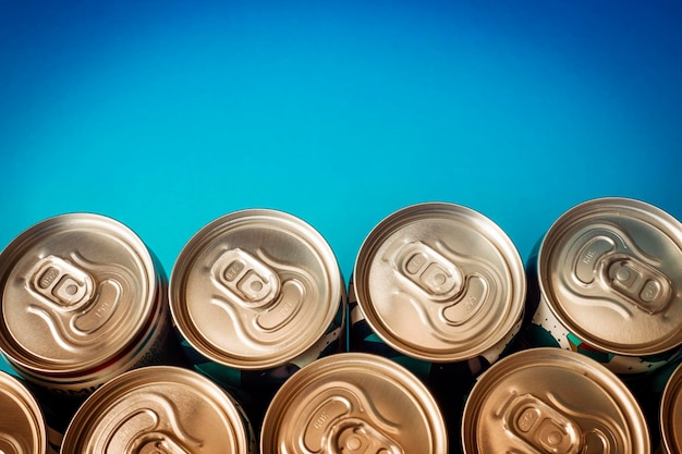 Latas de cerveza de aluminio