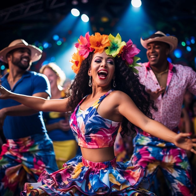 Foto lateinamerikanische tänzerin, salsa-samba-tänzerin