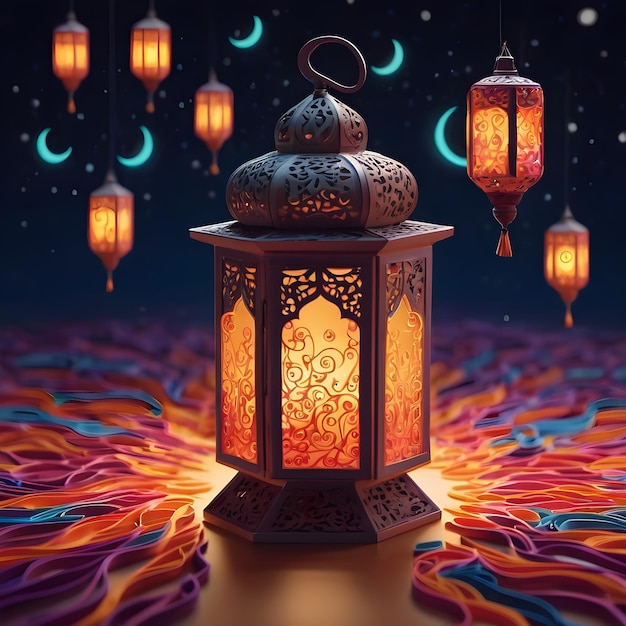 Laternen-Ramadan-Quilling