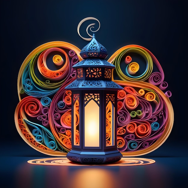 Laternen-Ramadan-Quilling