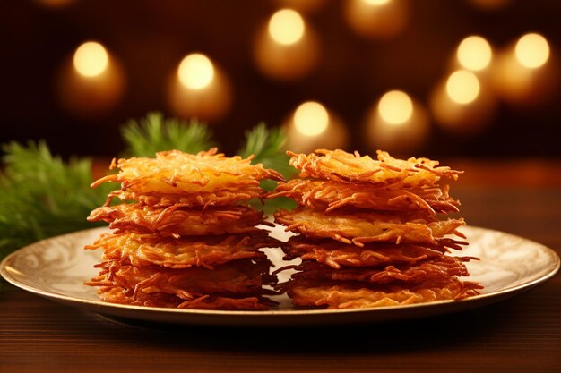 Latke Lusciousness Foto de comida judaica