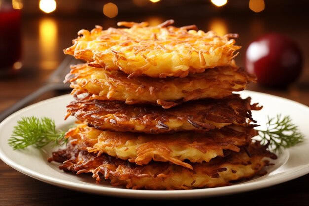 Latke Lusciousness Foto de comida judaica