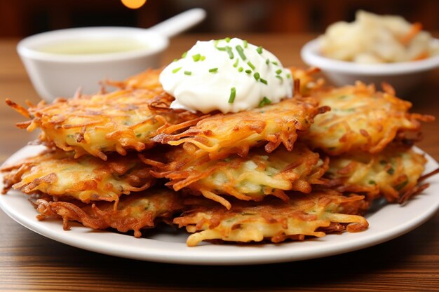 Latke Lusciousness Foto de comida judaica