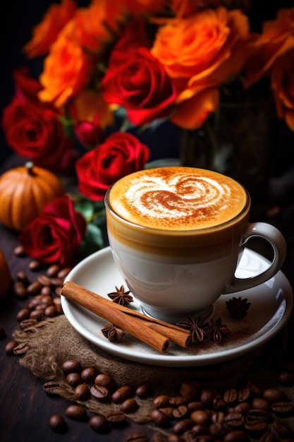 Latte de calabaza picante