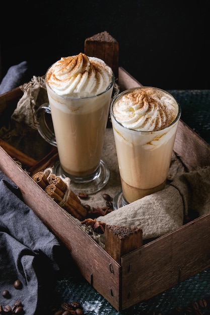 Latte de calabaza picante