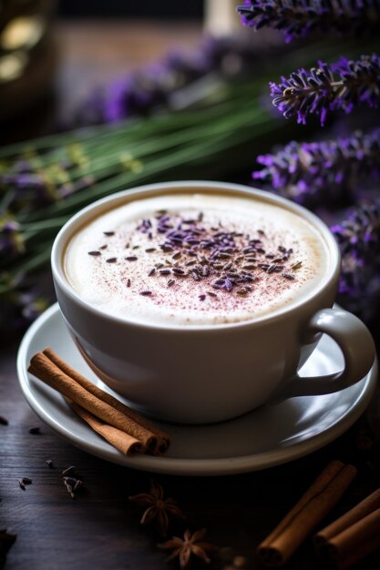 Latte de lavanda picante