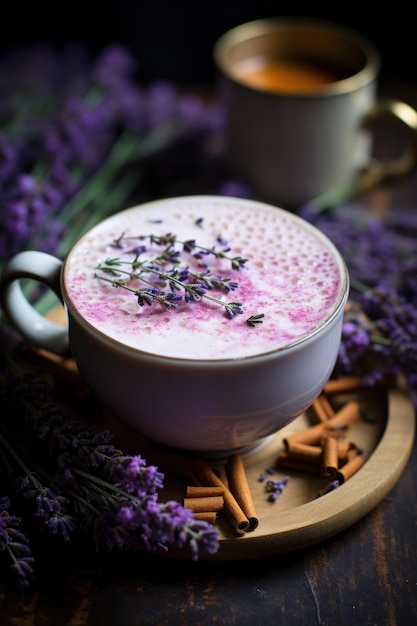 Latte de lavanda picante