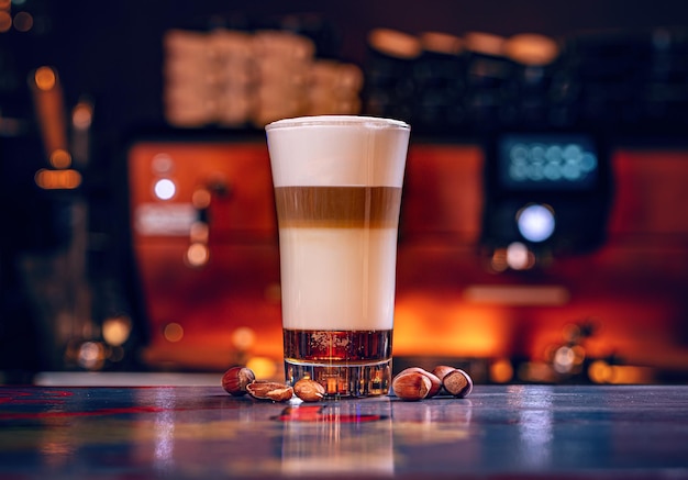 Latte macchiato quente