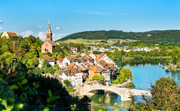 Laufenburg, eine Grenzstadt am Rhein in Deutschland