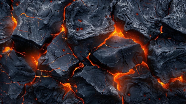 Lava in der Nacht Nahaufnahme Hintergrundbild