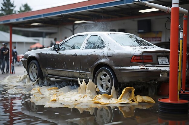 Lavado de autos al aire libre