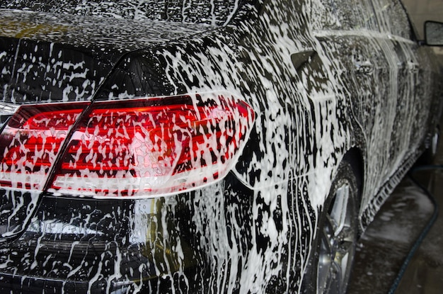 Lavado de coches de espuma