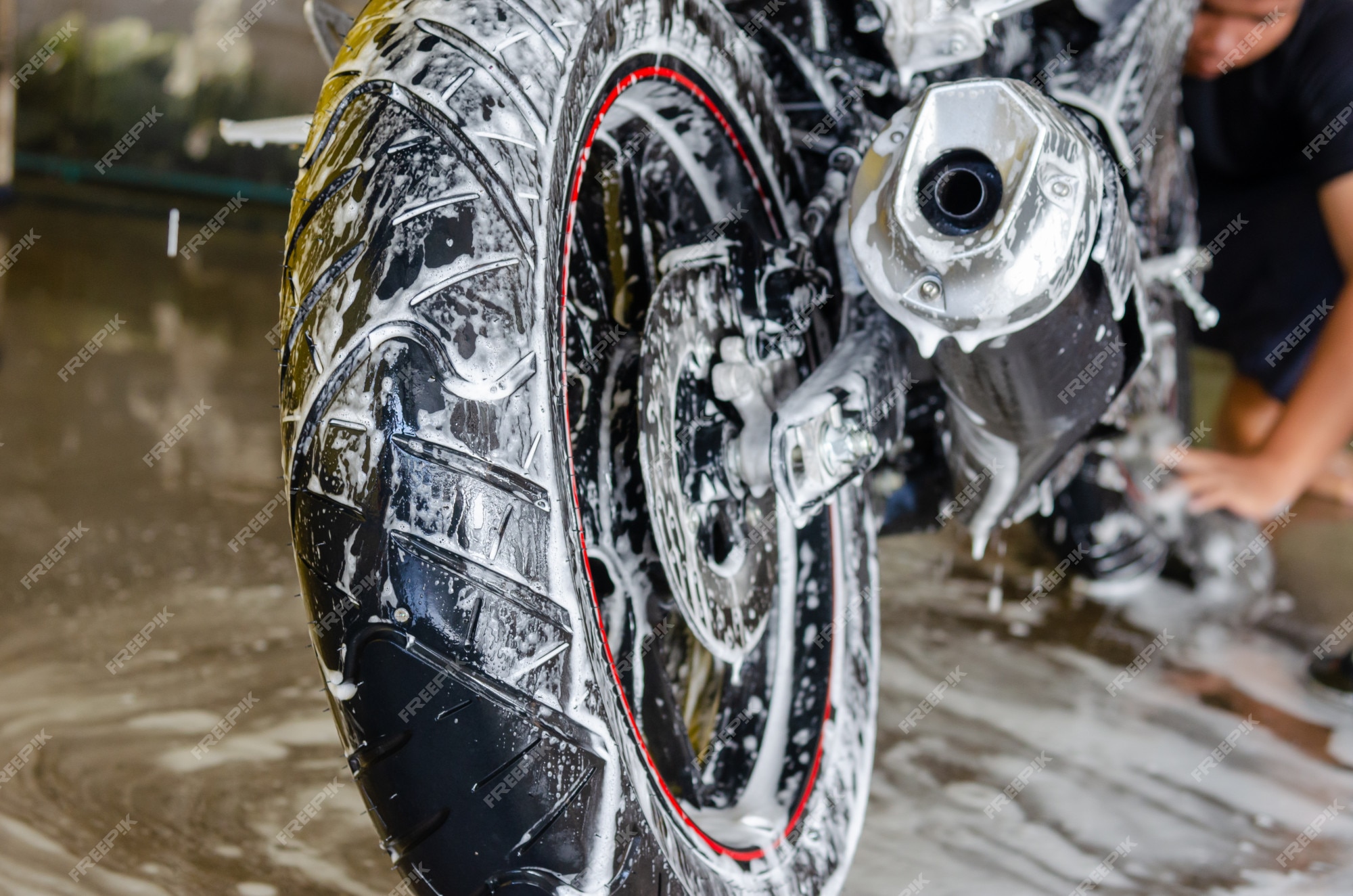 juguete algodón carolino Lavado de motocicletas | Foto Premium