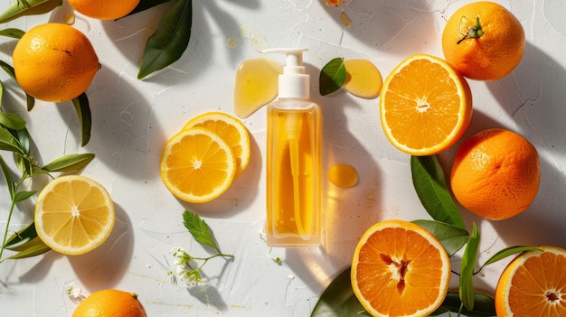 Lavagem facial refrescante de citrinos