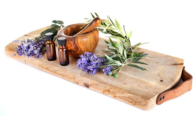 Lavanda y aceites esenciales.