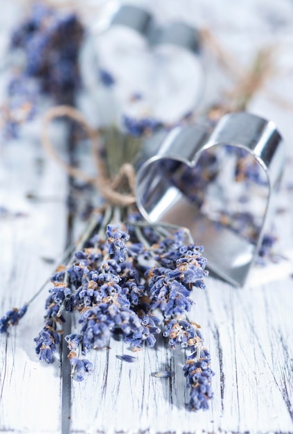 Lavanda e formas de coração