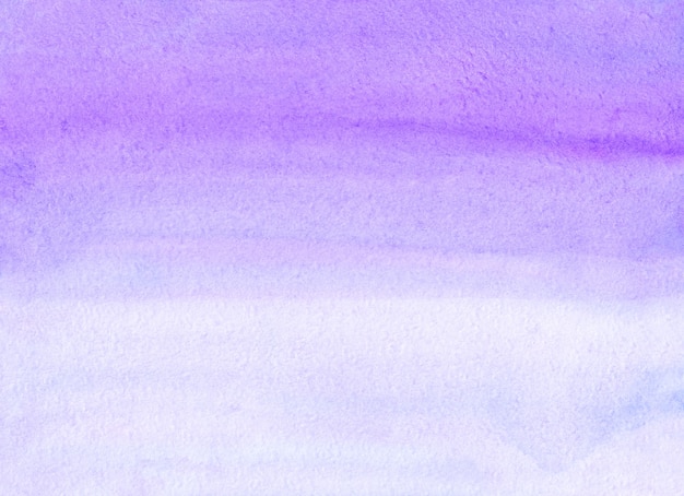 Lavanda em aquarela e textura de fundo branco. Cenário de traçados de pincel roxo Aquarelle. Modelo horizontal.