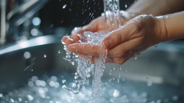 lavar as mãos com água morna e sabão