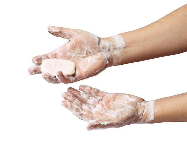 Lavar as mãos sabão higiene limpar vírus edpidemia doença corona chaminé água do banheiro