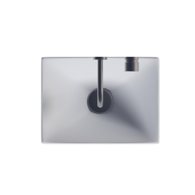 Foto lavatório isolado na ilustração 3d da pia de fundo branco renderização cg