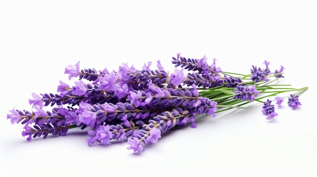 Lavendel isoliert auf weißem Hintergrund