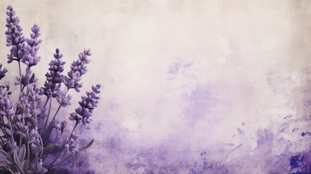 Lavendelblumen auf einem Grunge-Hintergrund