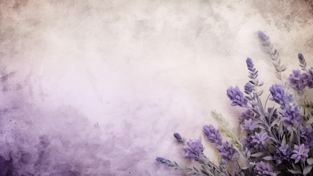 Lavendelblumen auf einem Grunge-Hintergrund