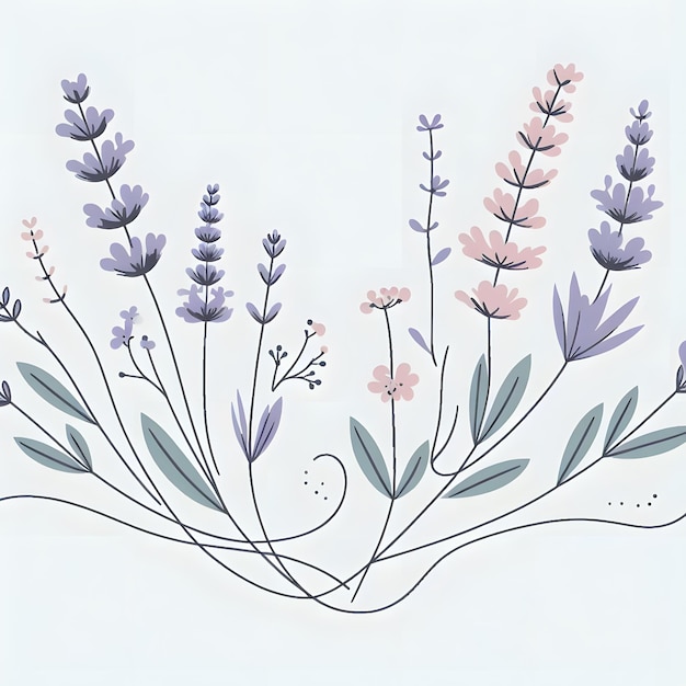 Lavendelblumen Bouquet Lavendelzweige