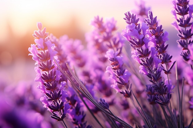 Lavendelhintergrund, Nahaufnahme, warmer, farbenfroher Hintergrund