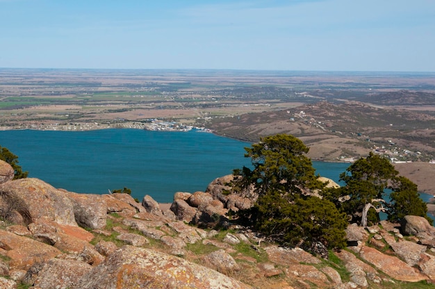 Foto lawton oklahoma lake lawtonka der see versorgt fort sill und lawton mit wasser