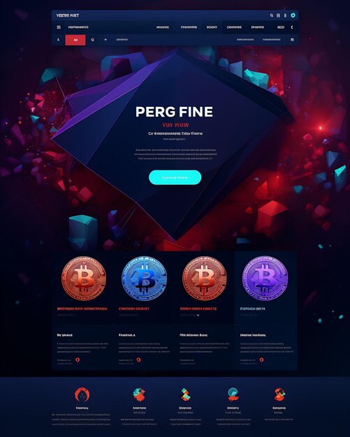 Foto layout crypto margin trading web site com margem e alavancagem focada em figma concept banner poster