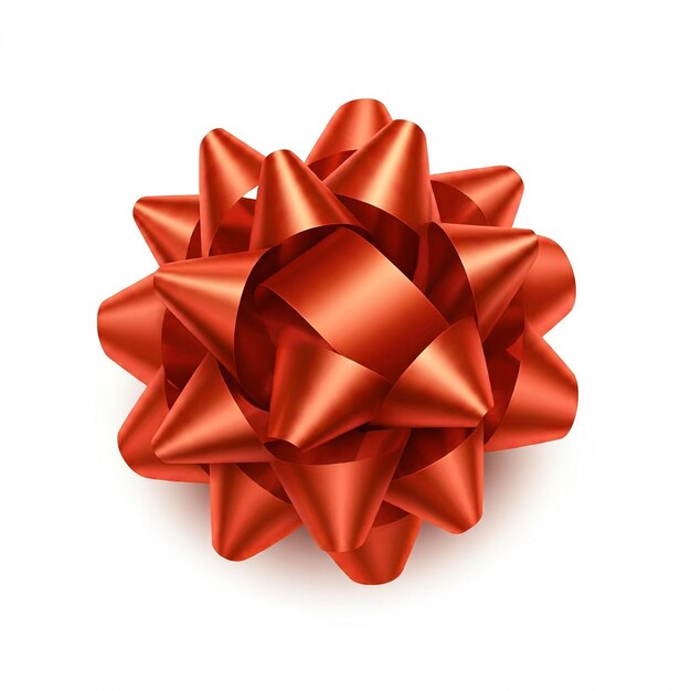 un lazo rojo hecho por la compañía que es hecho por la empresa