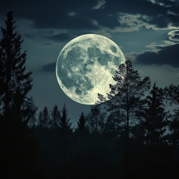 Álbum de fotos visuais da Lua cheio de momentos brilhantes